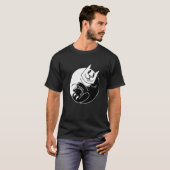 Katze Ying Hund Yang T-Shirt (Vorne ganz)