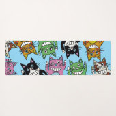 Katze Yoga pilzt Katzen Hallo Kätzchen Köder Karod Yogamatte (Rückseite (Horizontal))