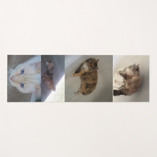 Katze Yogamatte (Vorderseite (Horizontal))