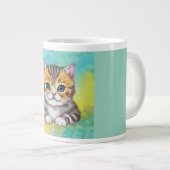 Katze zeichnen Jumbo-Tasse (Vorderseite Rechts)