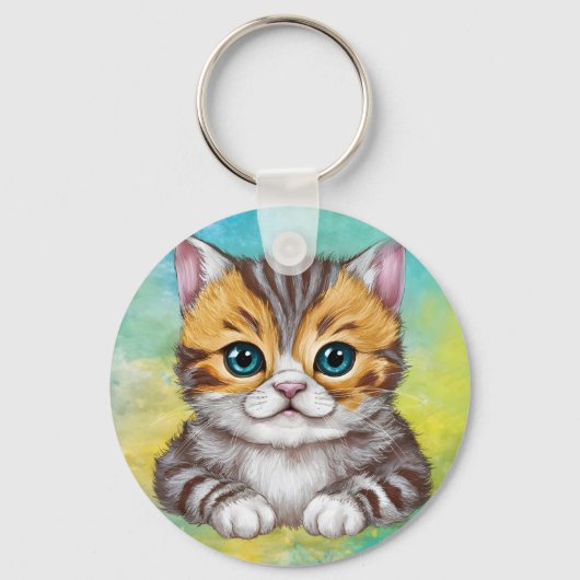 Katze zeichnen schlüsselanhänger (Vorderseite)