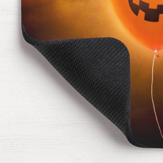 Katze zu Halloween Balloon Mousepad (Ecke)