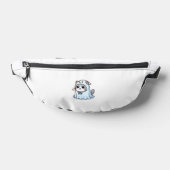 Katze zu Halloween in Ghost-Kostüm Bauchtasche (Ablage )