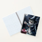 Katze zu Halloween. Notizblock (Innenseite)