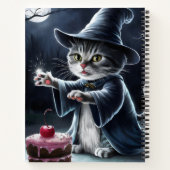 Katze zu Halloween. Notizblock (Rückseite)