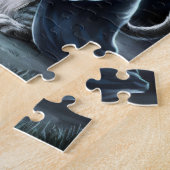 Katze zu Halloween. Puzzle (Seite)