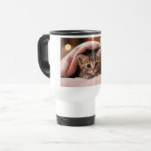 Katze zuerst, Kaffee zweitens Reisebecher (Vorderseite Links)