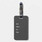 Katze zum Schutz Ihrer Tasche ;-) Gepäckanhänger (Rückseite vertikal)