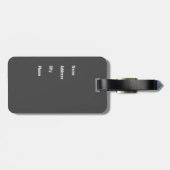 Katze zum Schutz Ihrer Tasche ;-) Gepäckanhänger (Rückseite horizontal)