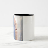 Katze Zweifarbige Tasse (Mittel)