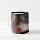 Katze Zweifarbige Tasse (Vorderseite Links)