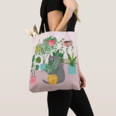 Katze zwischen Pflanze Funny Tasche (Von Nahem)