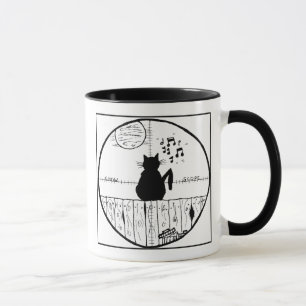 Katzehaters-Bereich-Cartoon-Tasse Tasse