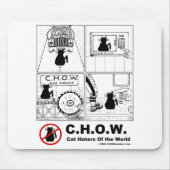 Katzehaters-Cartoon Mousepad (Vorne)