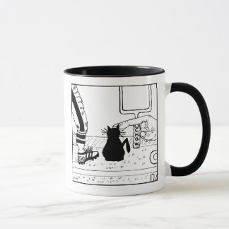 Katzehaters-Fußball-Cartoon-Tasse Tasse