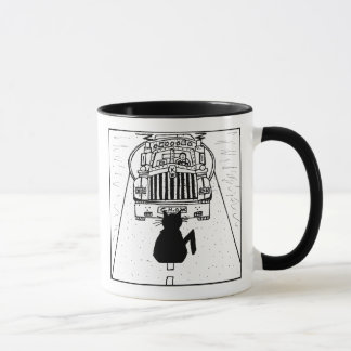 Katzehaters-LKW-Cartoon-Tasse Tasse