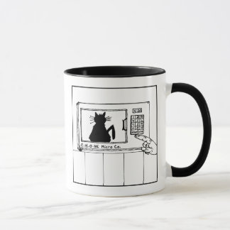 Katzehaters-Mikrowellen-Cartoon-Tasse Tasse
