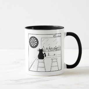 KatzeHatersdartboard-Cartoon-Tasse Tasse