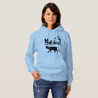 Katzemeow-Strickjacke Hoodie