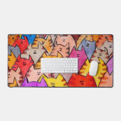 Katzen 02 Schreibtischmatte (Tastatur & Maus)