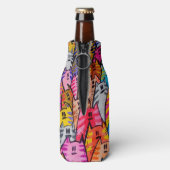 Katzen 05 Flasche Cooler Flaschenkühler (Flasche Rückseite)