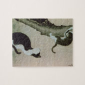 Katzen, 17. Jahrhundert (Tinte auf Seide) Puzzle (Horizontal)