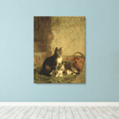 Katzen, 1883 leinwanddruck (Insitu (Holzboden))