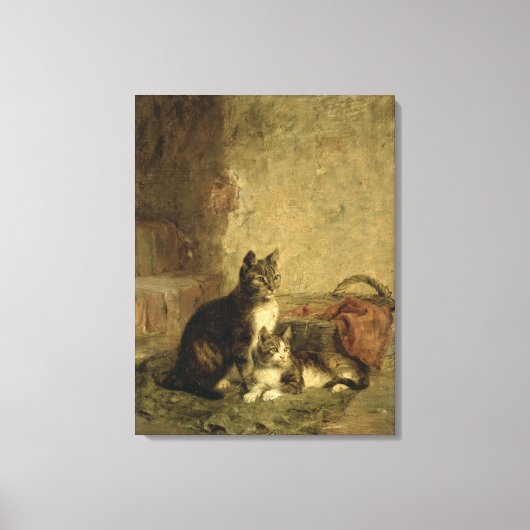 Katzen, 1883 leinwanddruck (Vorderseite)
