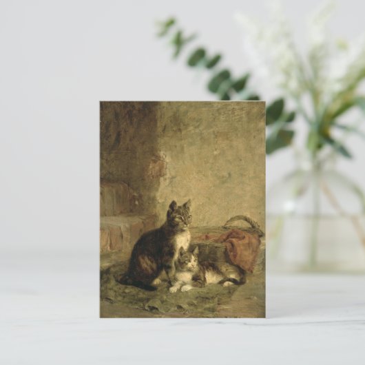 Katzen, 1883 postkarte (Stehend Vorderseite)