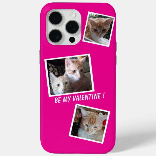 Katzen 3 Fotos Sammeltiere Name Grün Case-Mate iPhone Hülle (Rückseite)