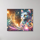 Katzen Abstrakt Leinwanddruck (Vorderseite)