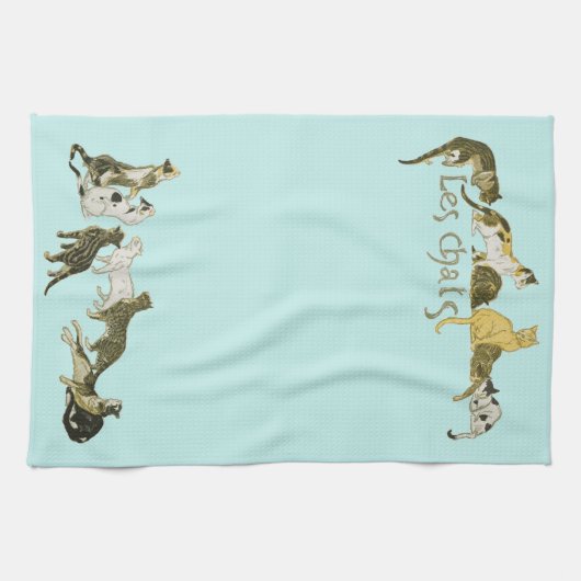 Katzen, Alexandre Steinlen Geschirrtuch (Horizontal)