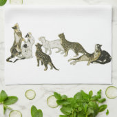 Katzen, Alexandre Steinlen Handtuch (Gefaltet)