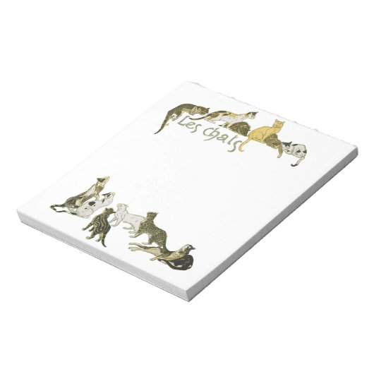 Katzen, Alexandre Steinlen Notizblock (Rotiert)