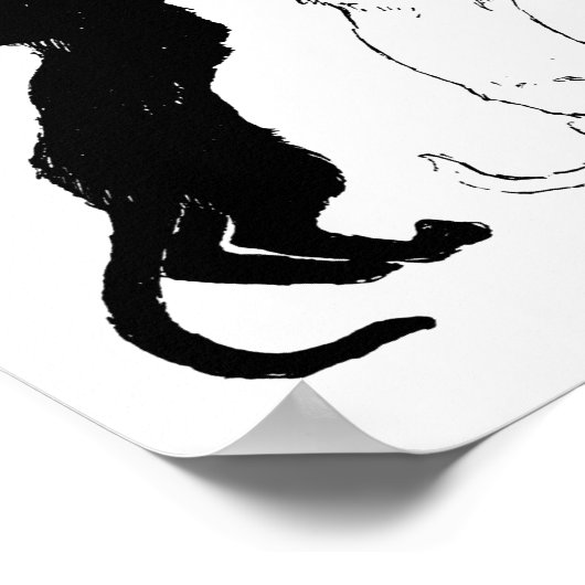 Katzen, Alexandre Steinlen Poster (Ecke)