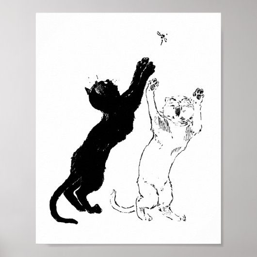 Katzen, Alexandre Steinlen Poster (Vorne)