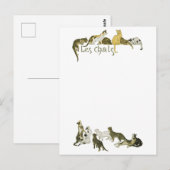 Katzen, Alexandre Steinlen Postkarte (Vorne/Hinten)