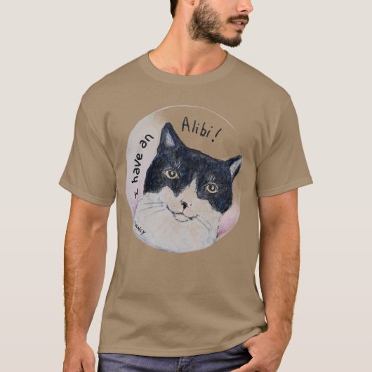 Katzen-Alibi-T-Shirt T-Shirt (Vorderseite)