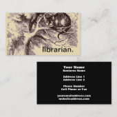 Katzen-Alice im Wunderland des Bibliothekar-| Visitenkarte (Vorne/Hinten)