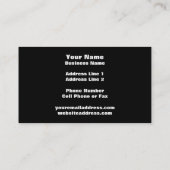 Katzen-Alice im Wunderland des Bibliothekar-| Visitenkarte (Rückseite)