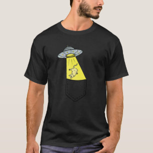 Katzen-Alien-Entführungstasche Glauben Ufo Kätzche T-Shirt