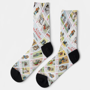 Katzen Alphabet, Louis Wain Socken