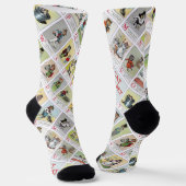Katzen Alphabet, Louis Wain Socken (Gewinkelt)
