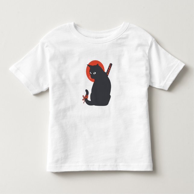 Katzen als Krieger Samurai - Wählen Sie die Hinter Kleinkind T-shirt (Vorderseite)