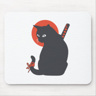 Katzen als Krieger Samurai - Wählen Sie die Hinter Mousepad