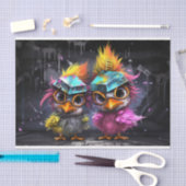 Katzen als trojanische Schwestern Seidenpapier (Handwerk)