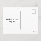 Katzen am Fenster Postkarte (Rückseite)