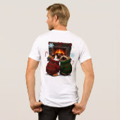 Katzen am Kamin Tri-Blend Shirt (Rückseite voll)