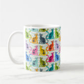 Katzen am Strand Kaffeetasse (Links)