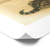 "Katzen am Strand" Vintag Poster (Ecke)